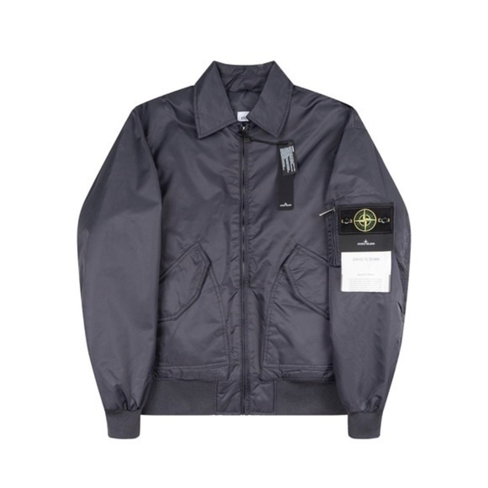 Stone Island Dark Gray Bomber Jacket